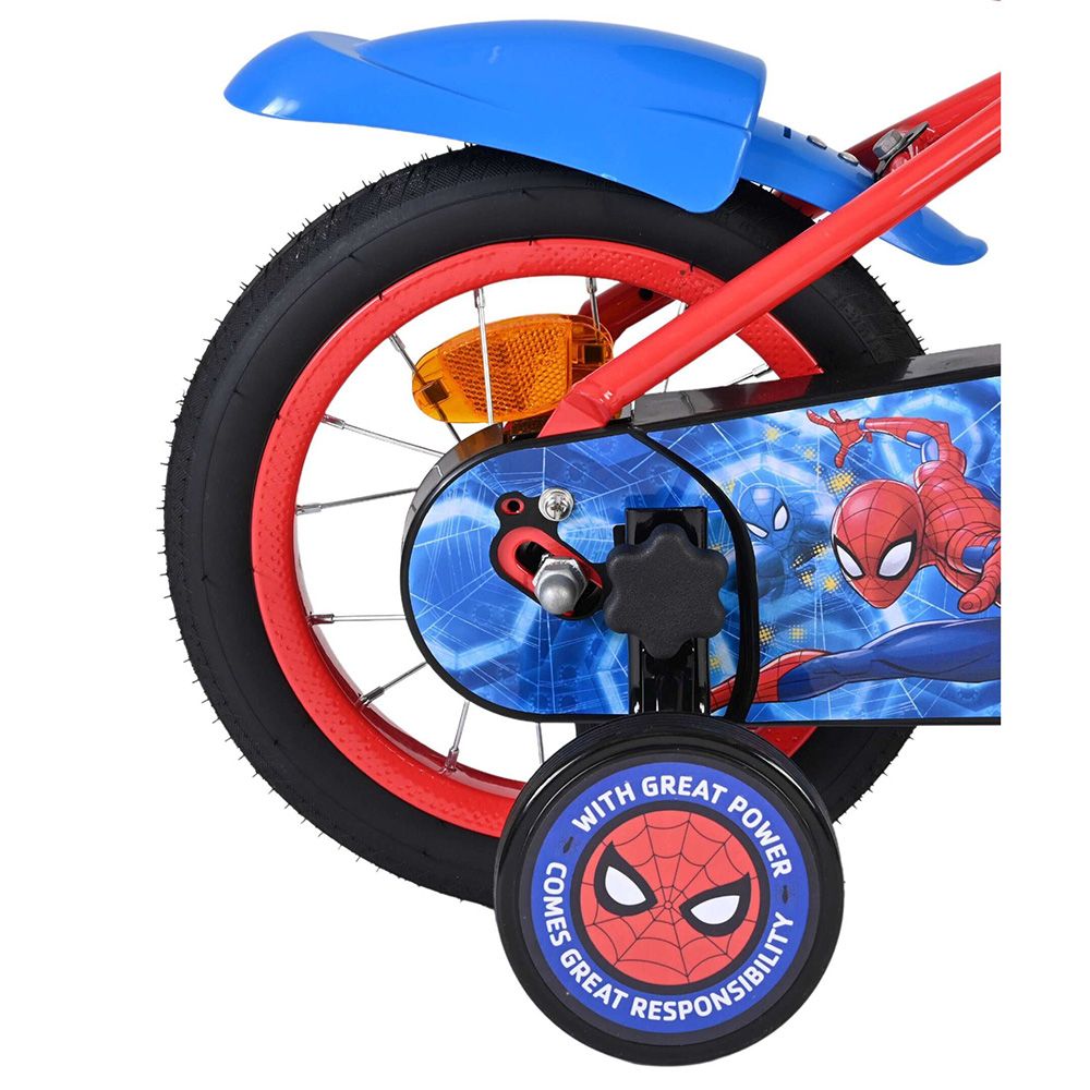Детски велосипед с помощни колела, Spiderman,12 инча