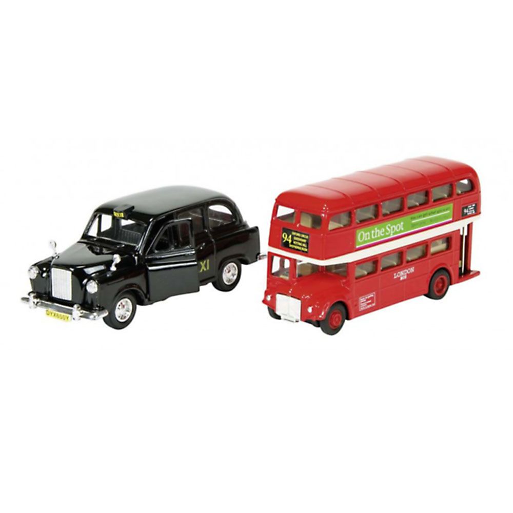 Gollnest & Kiesel, Метален лондонски автобус и лондонско такси, комплект
