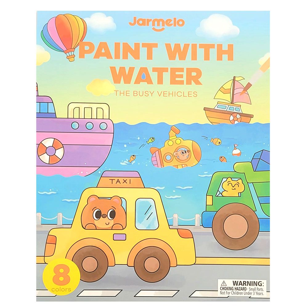 Jarmelo, Книжка за оцветяване с водни бои, Превозни средства