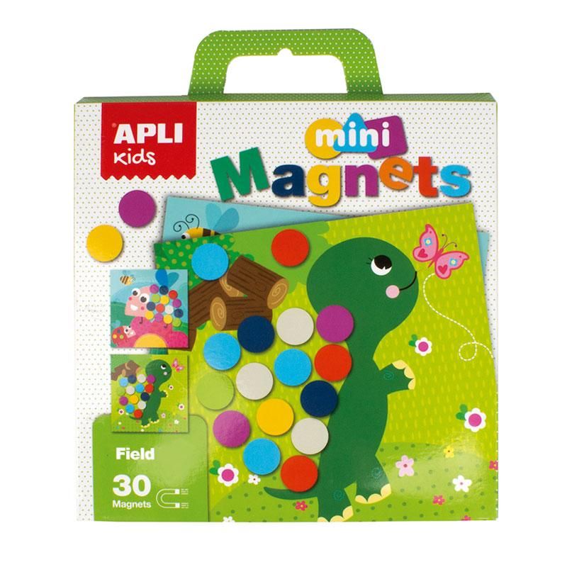 Apli kids, Мини магнитна игра с цветни точки, Животните в гората