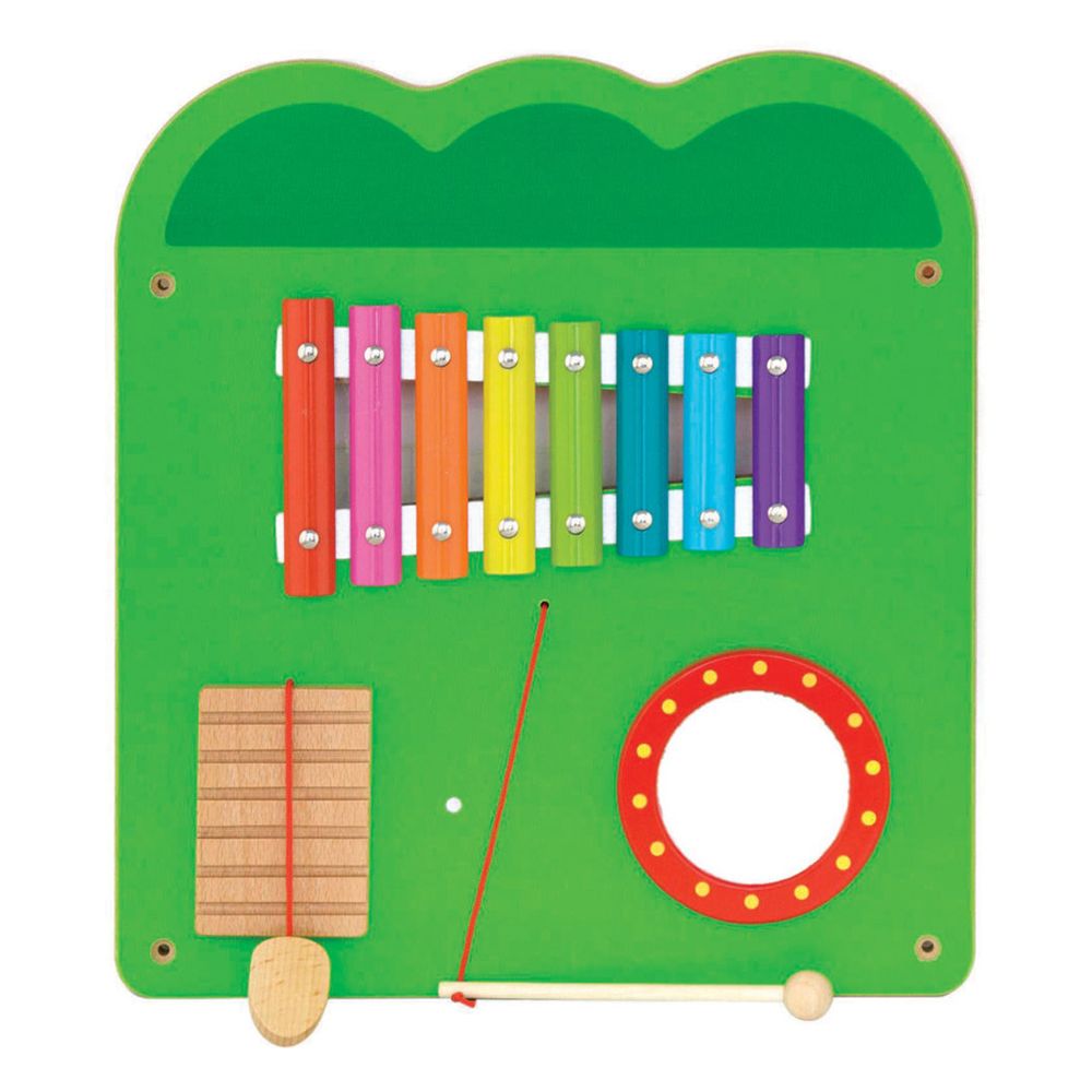 Голяма дървена стена с активности, Крокодил