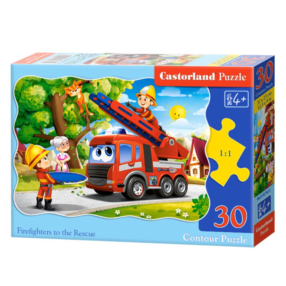 Castorland, Пожарникари на помощ, пъзел 30 части