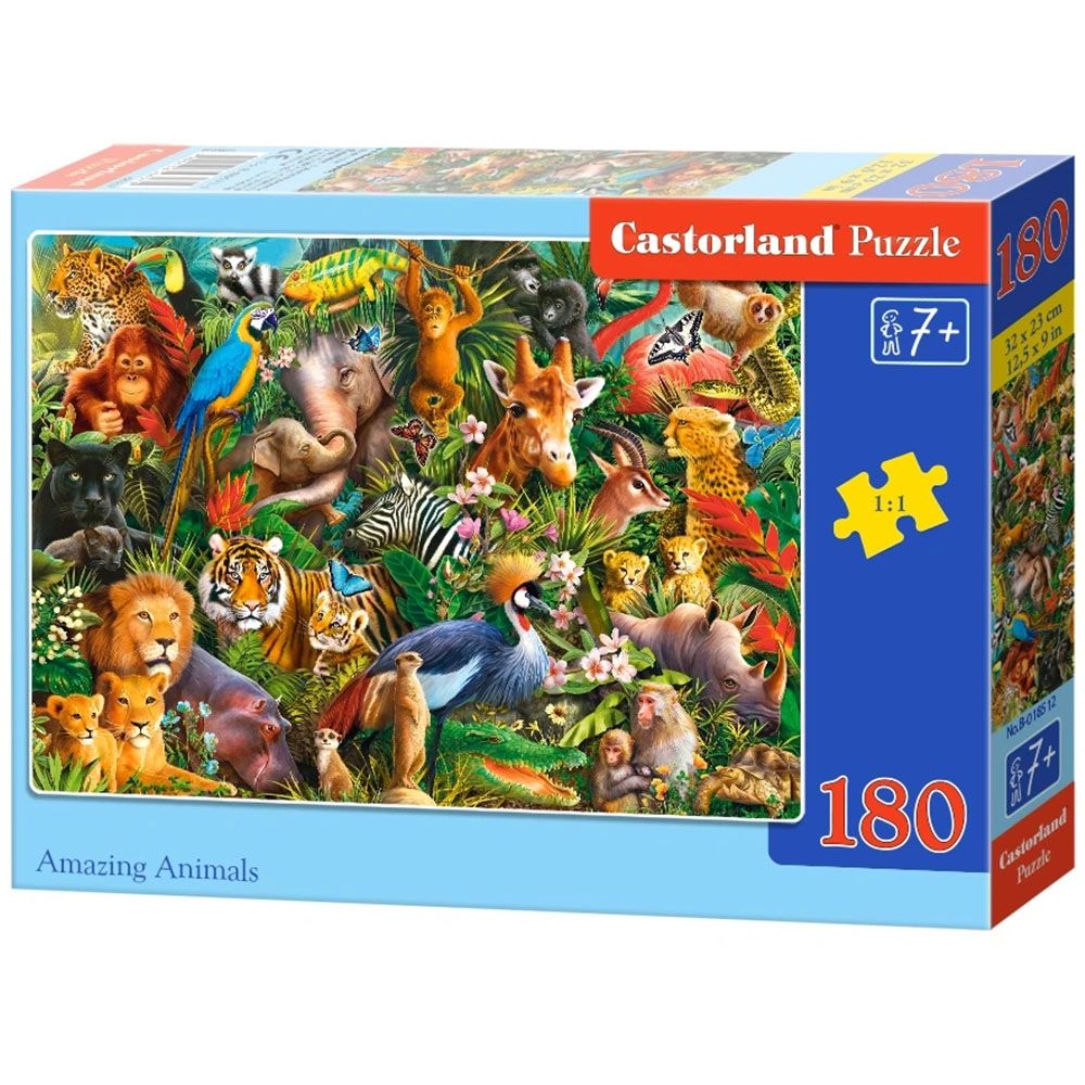 Castorland, Удивителни животни, пъзел 180 части