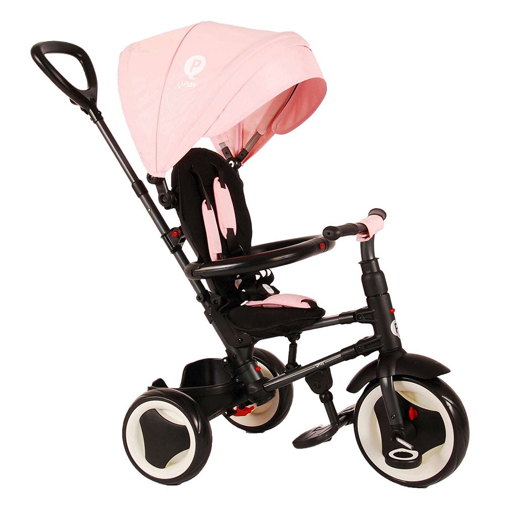 QPlay, Триколка Rito Deluxe, 3 в 1, розова