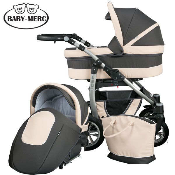 Baby Merc, Комплект количка за бебе и кош Leo 2 в 1