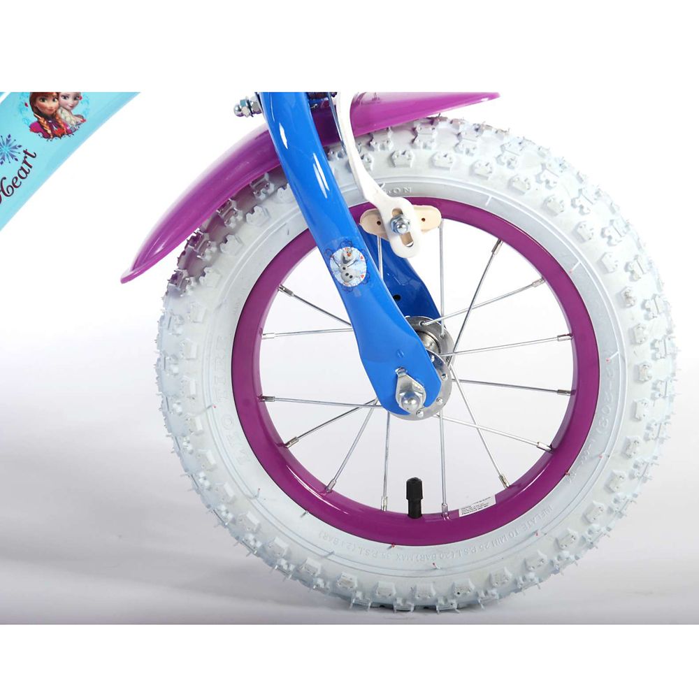 Детски велосипед, Дисни Frozen, с помощни колела, 12 инча