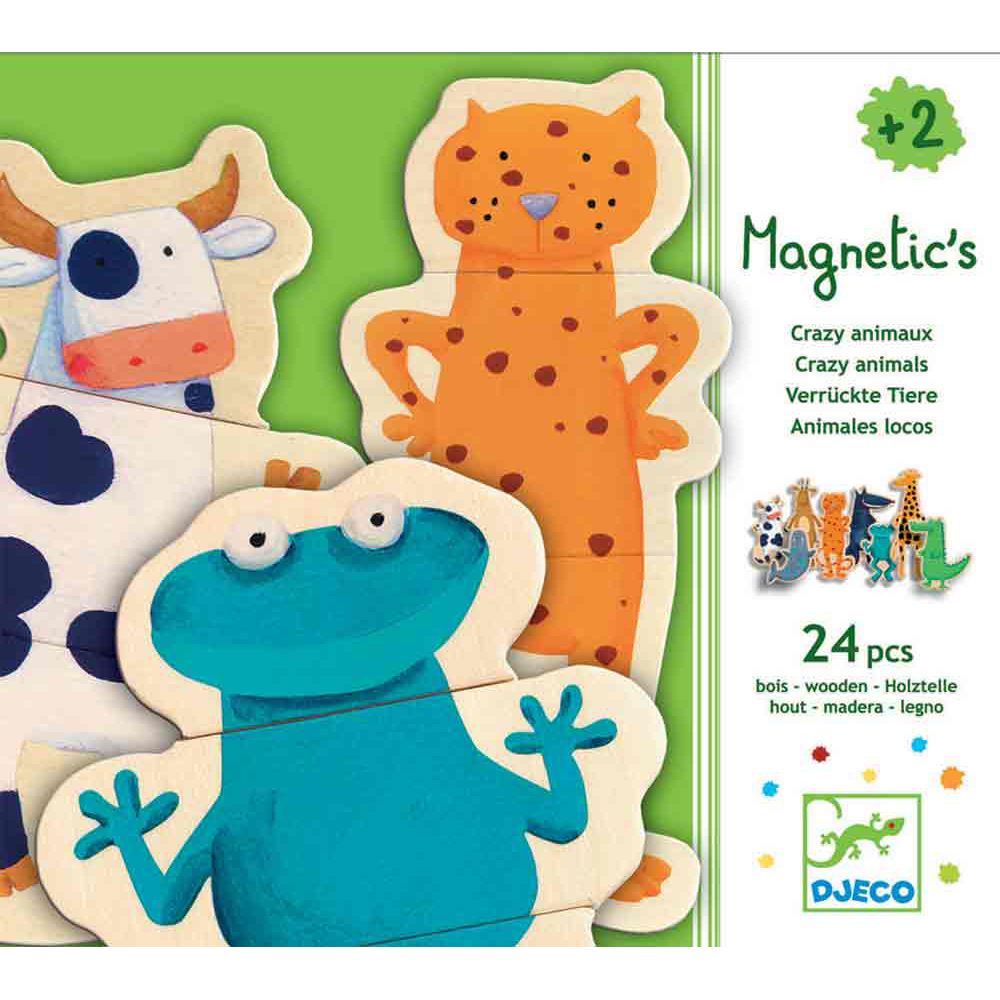 Djeco, Игра с дървени магнити, Забавни животни