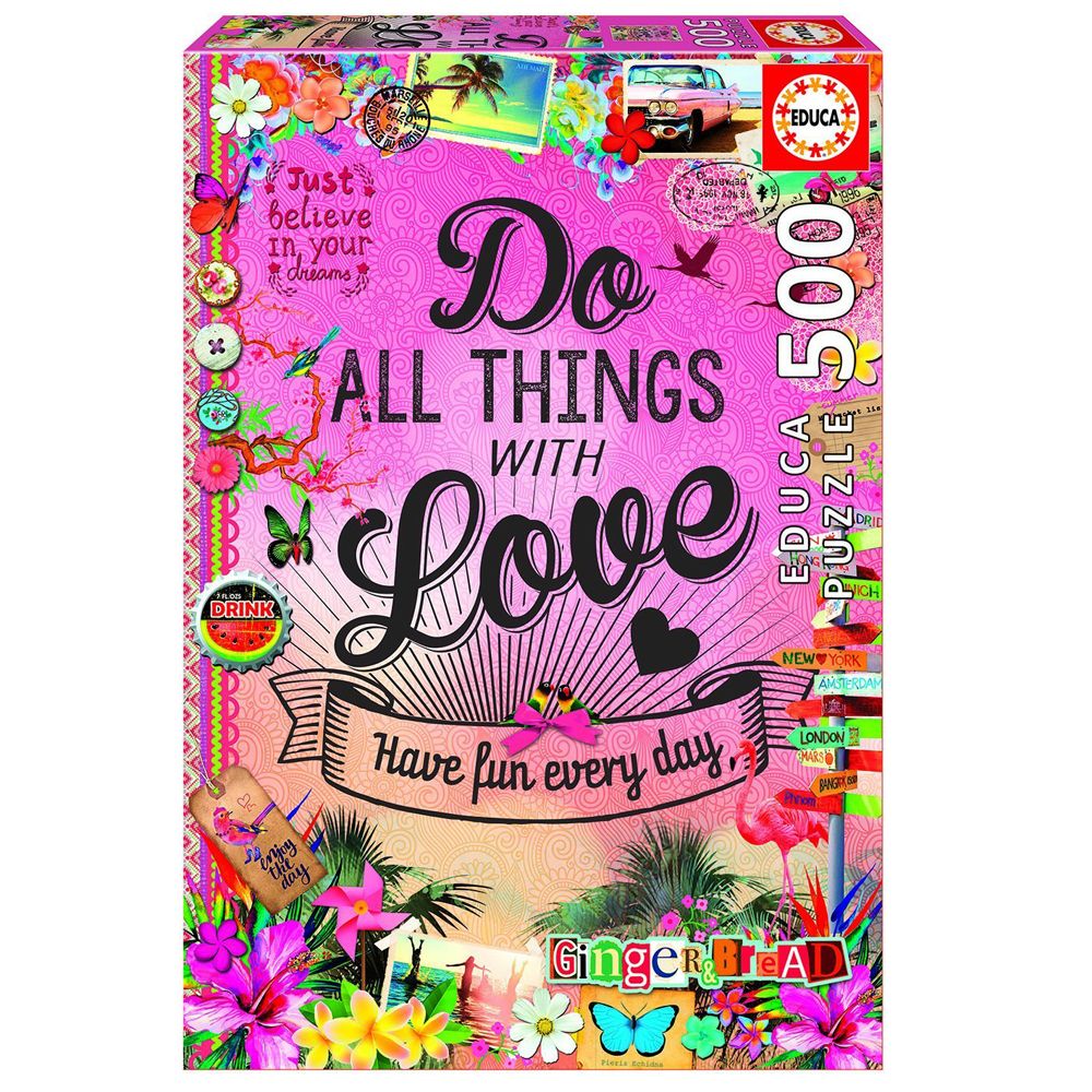 Educa, Прави всичко с любов, пъзел 500 части