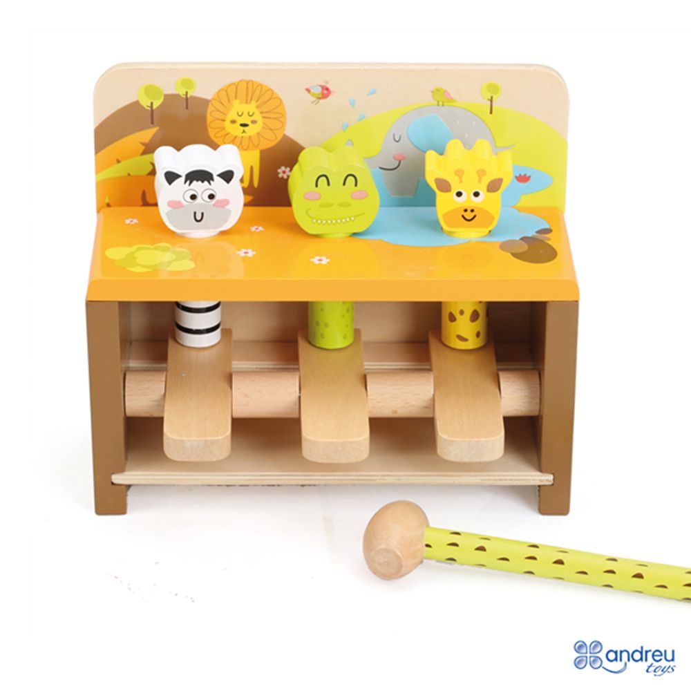 Andreu toys, Игра с чукче, Подскачащи животни - куче, жираф, зебра