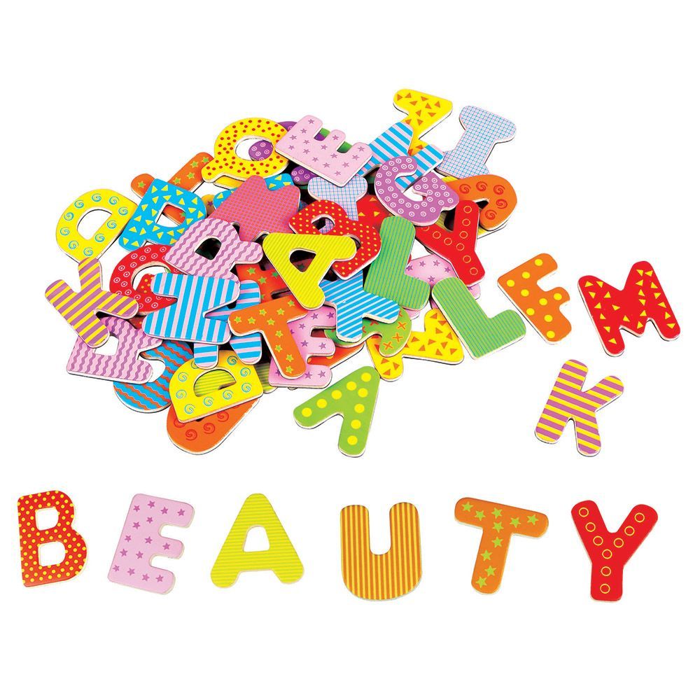 Lelin Toys, Дървени магнити, Английска азбука, главни букви