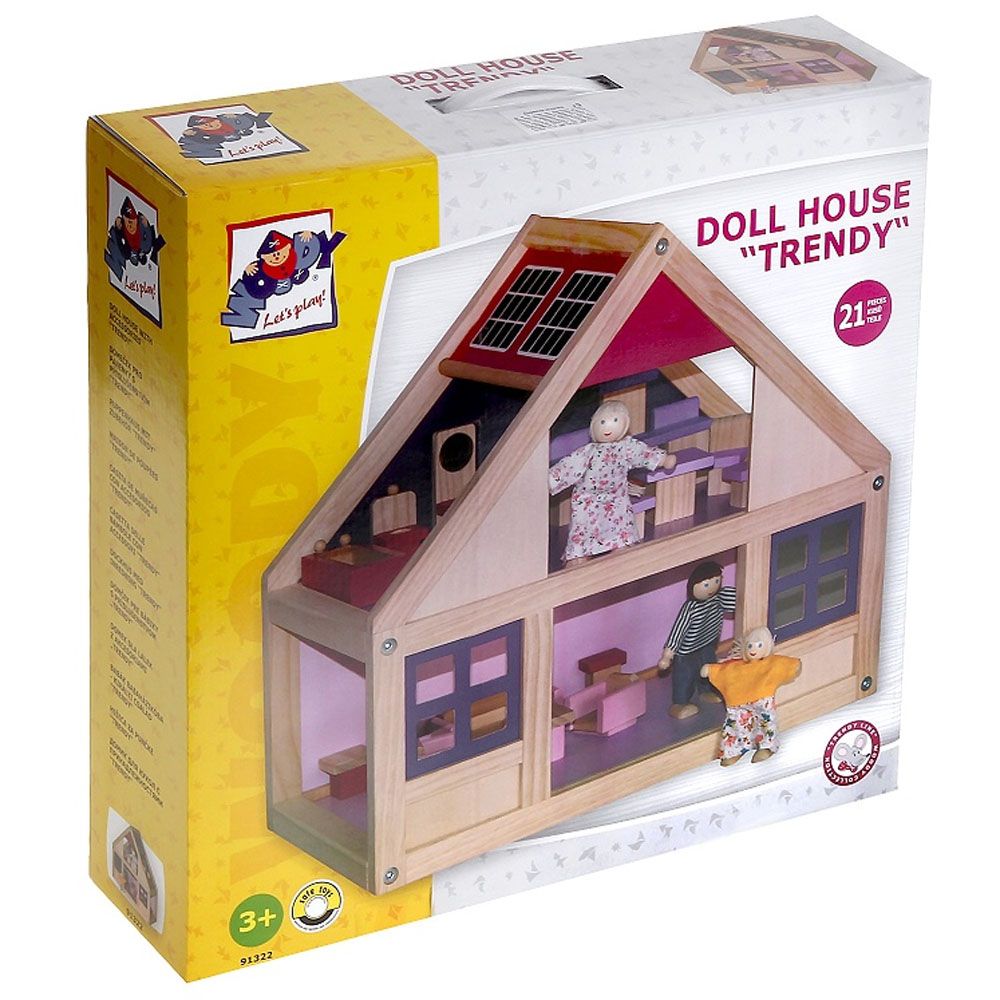 Къща за кукли Тренди с обзавеждане