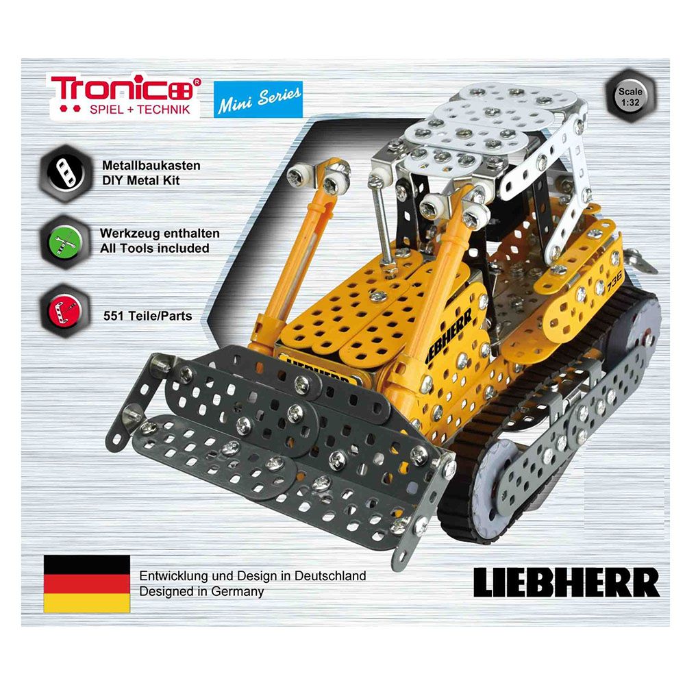 Mini Serie, Метален конструктор, Булдозер, LIEBHERR, Tronico