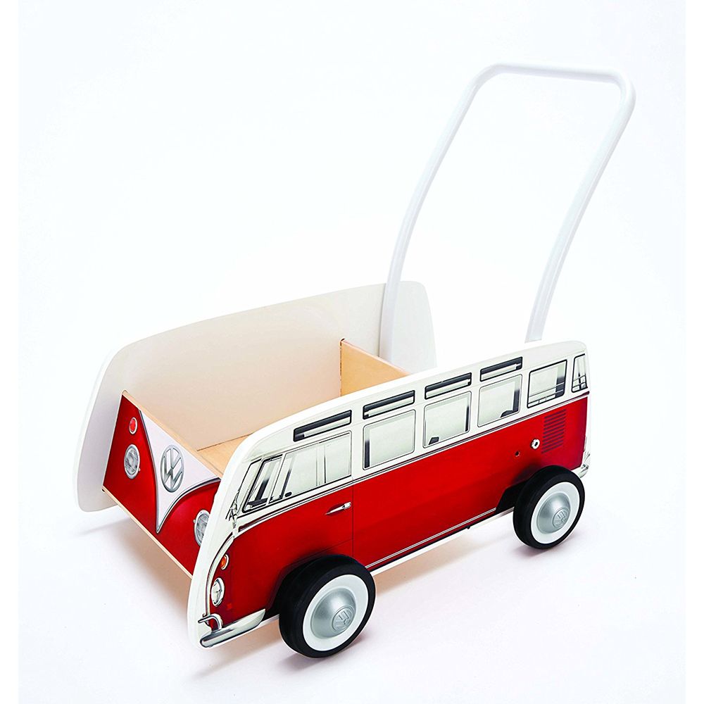 Дървенa детска проходилка, Червен класически автобус VW T1