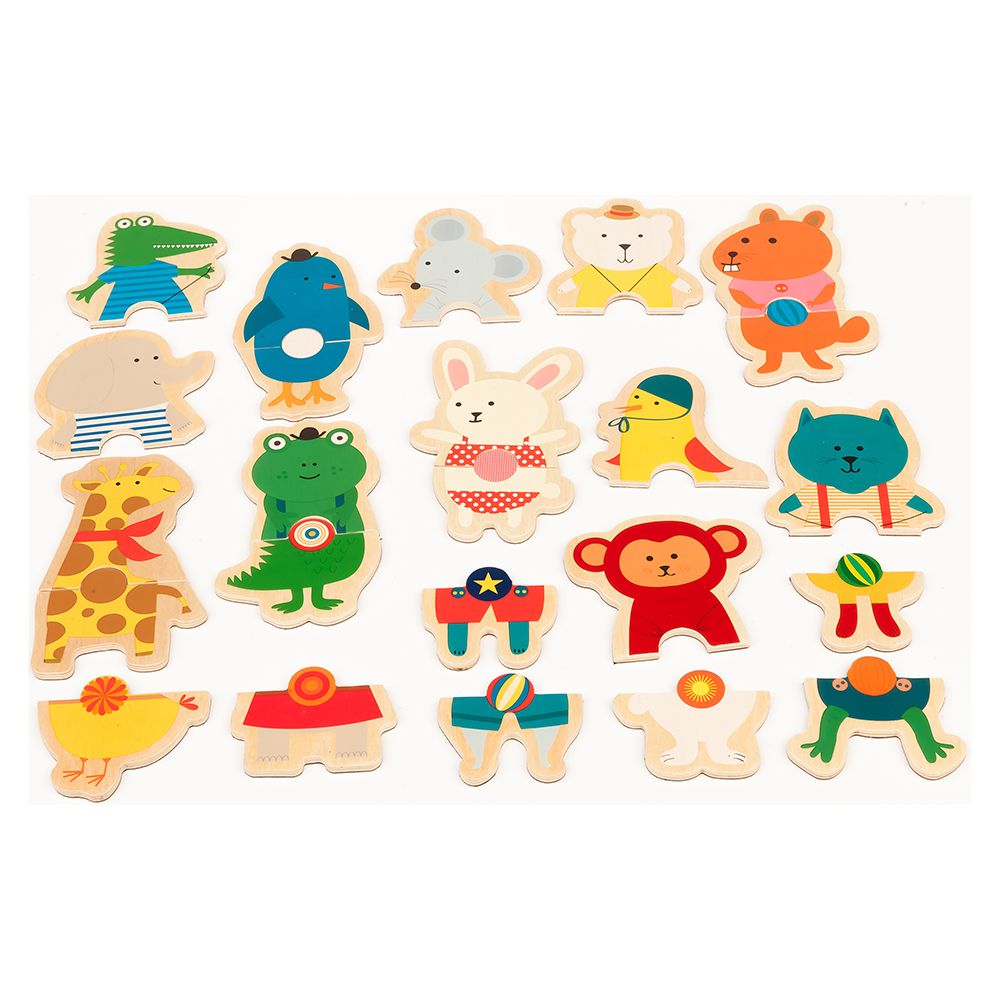 Игра с дървени магнити, Малки животни