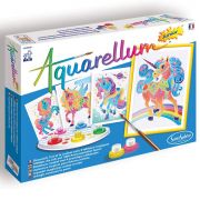 Aquarellum Junior, Комплект за рисуване с акварелни бои, Еднорози