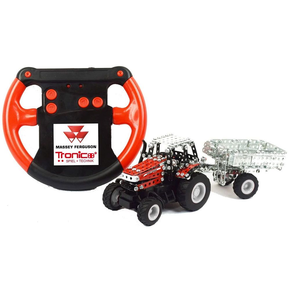 Трактор с ремарке Massey Ferguson, с дистанционно управление