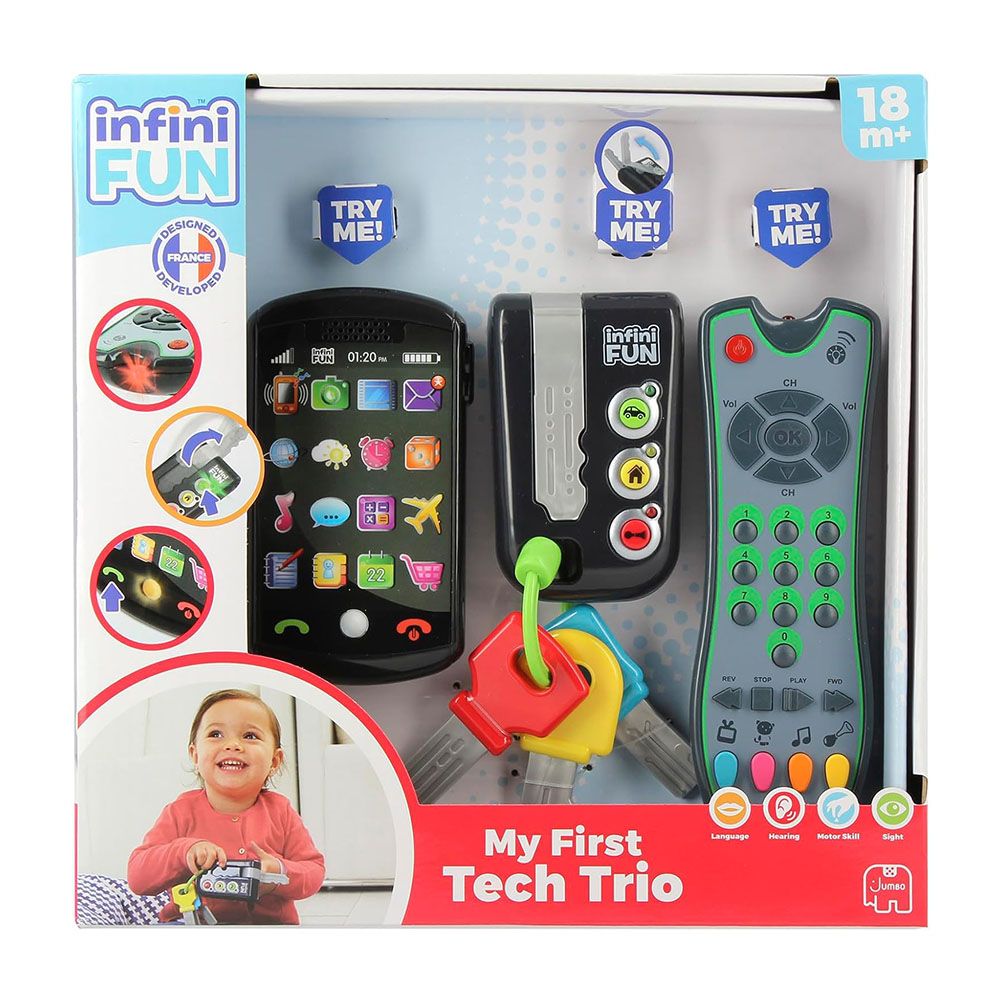 Детски смартфон, дистанционно за кола и дистанционно за ТВ, 3 в 1