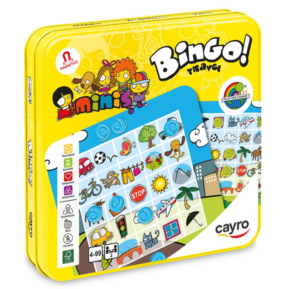 Cayro, Магнитна игра Бинго за път в метална кутия