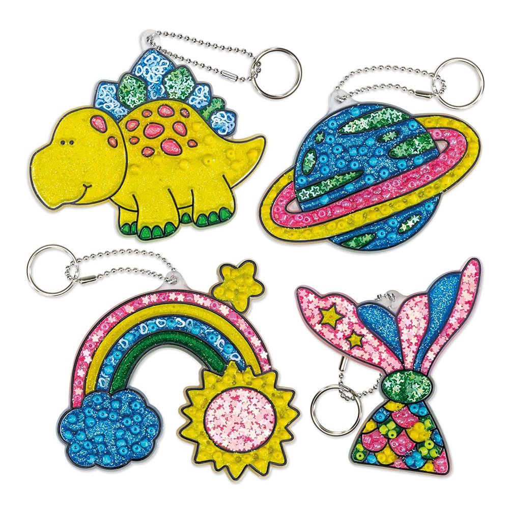 Блестящи слънчеви ключодържатели