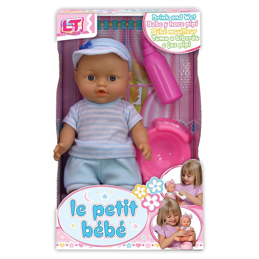 L, Пишкащо бебе-кукла, Le Petit Bebe, 32 см.