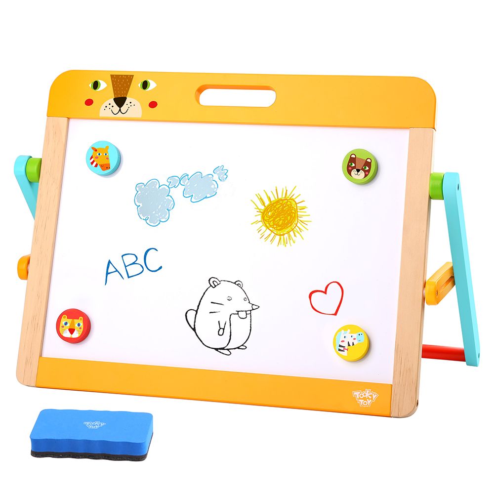 TookyToy, Двустранна настолна магнитна дъска за писане, с аксесоари