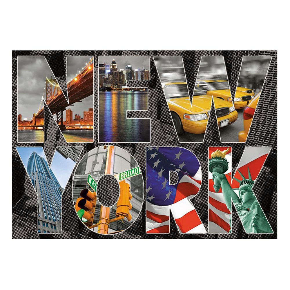 Ню Йорк - колаж, пъзел с 1000 части