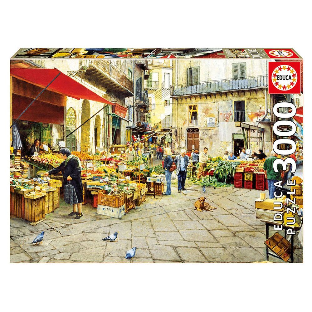 Пазарът Вучирия, Палермо, пъзел с 3000 части