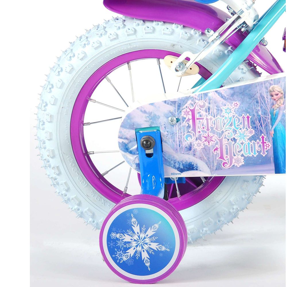 Детски велосипед, Дисни Frozen, с помощни колела, 12 инча