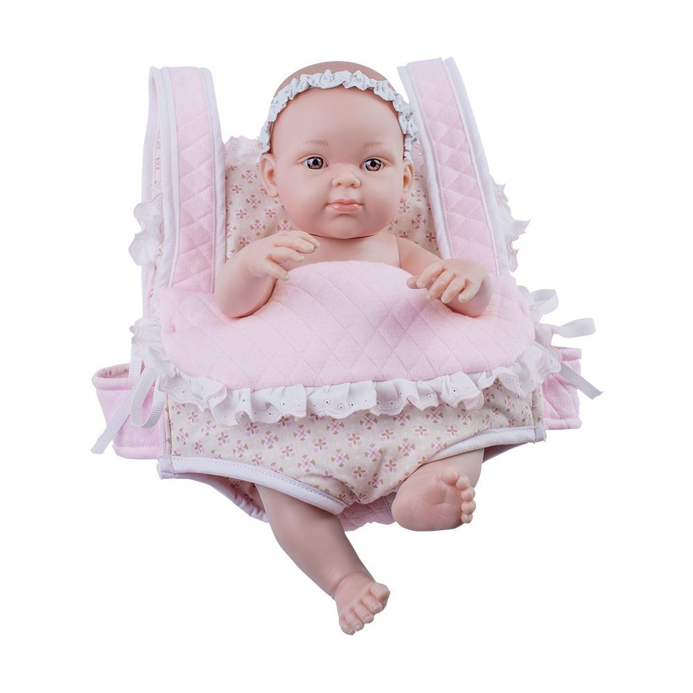 Mini Pikolines, Кукла-бебе, с розово кенгуру, 32 см, Paola Reina