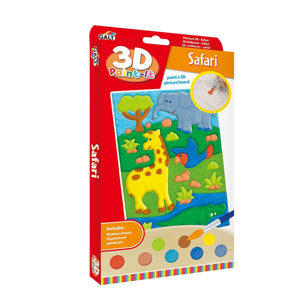 Galt Toys, Комплект за рисуване на релефна картина, Сафари