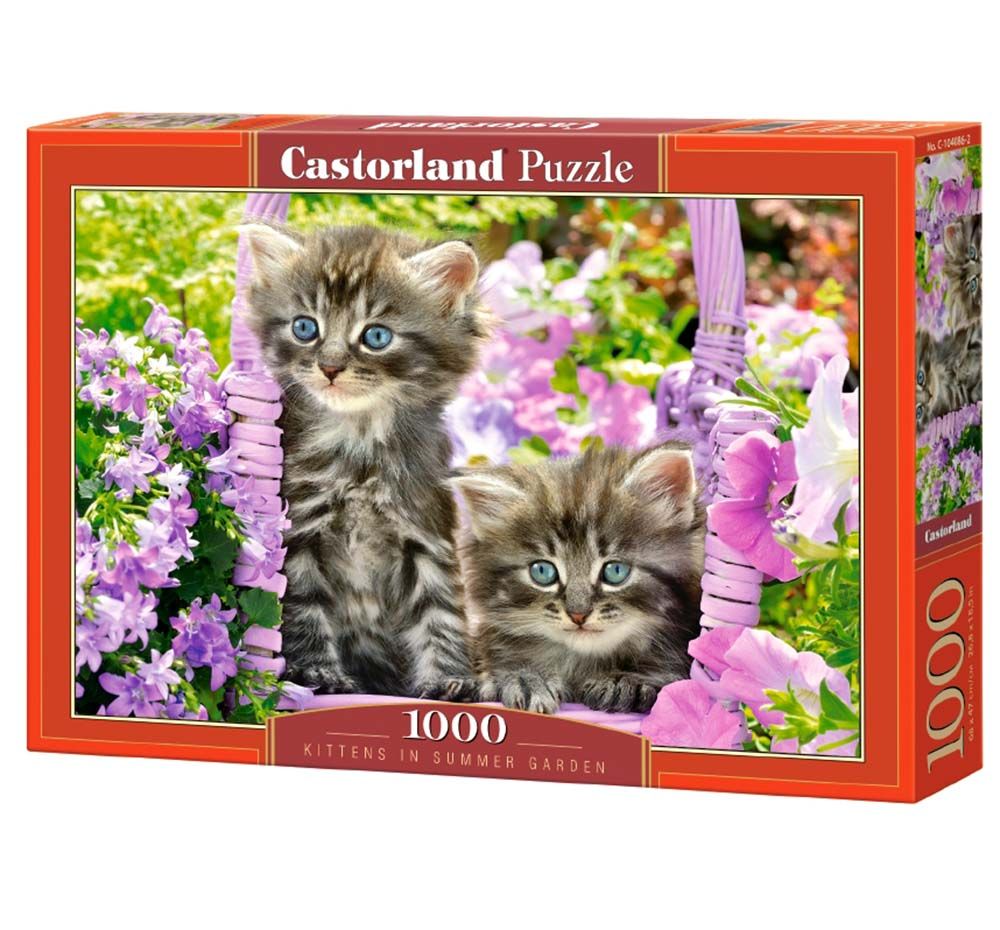 Castorland, Котенца в лятна градина, пъзел 1000 части