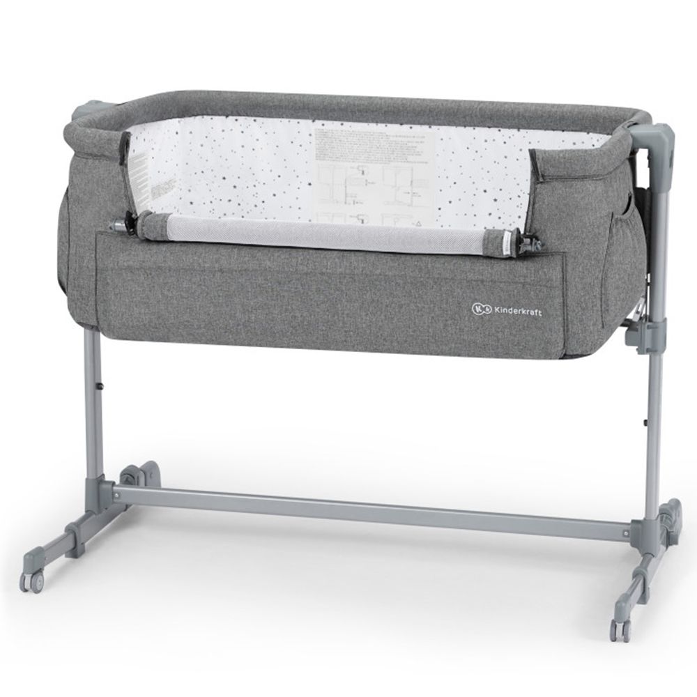 Бебешка кошара NESTE Up, 2 в 1, тъмно сива