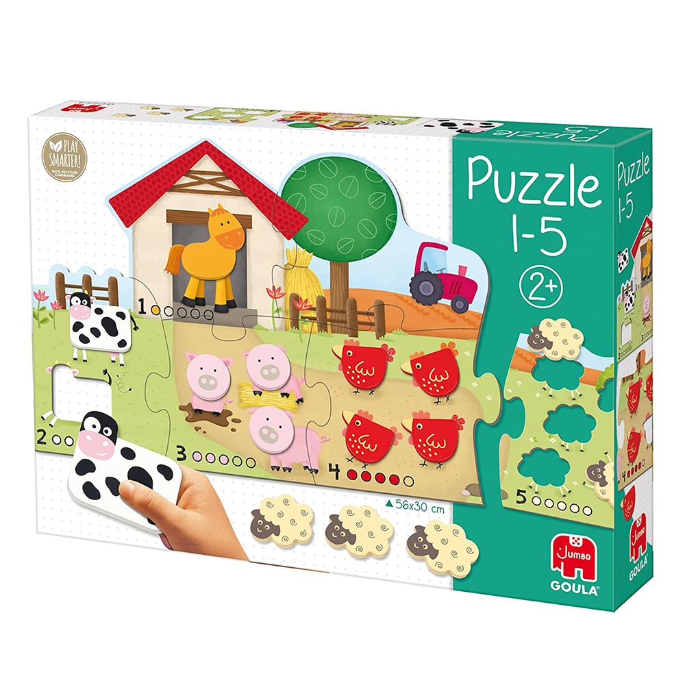 Дървен пъзел с броене, Животните във фермата