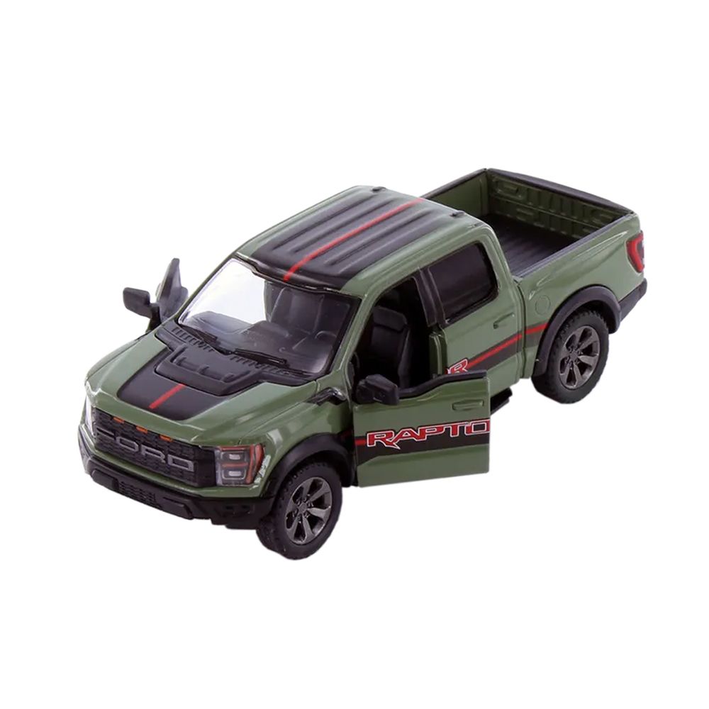Kinsmart, Метална кола Ford F-150 Raptor, зелен