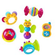 Подаръчен комплект бебешки дрънкалки, 6 бр.