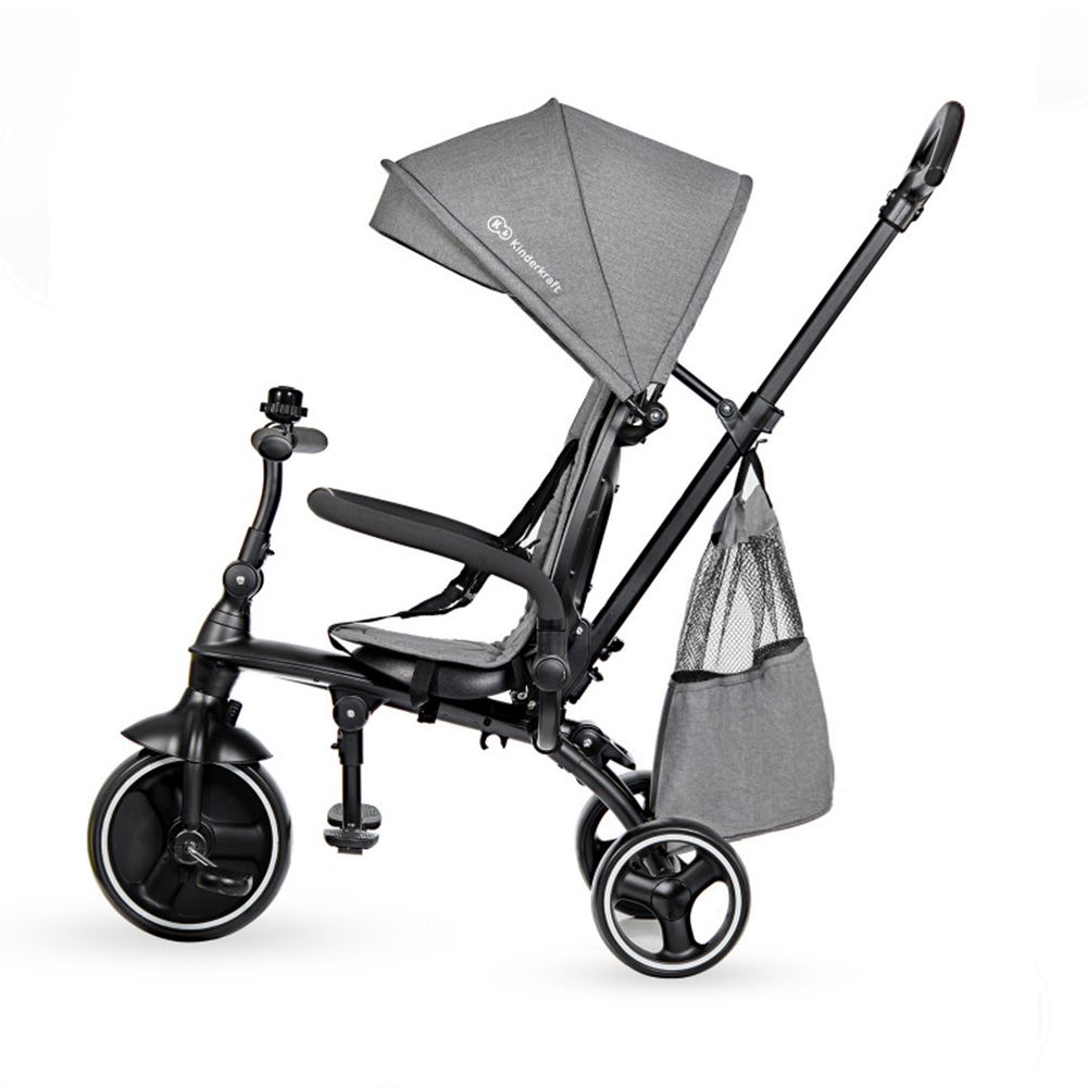 Kinderkraft Jazz Триколка, 4 в 1, сива