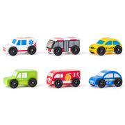 Дървени колички, 6 бр.