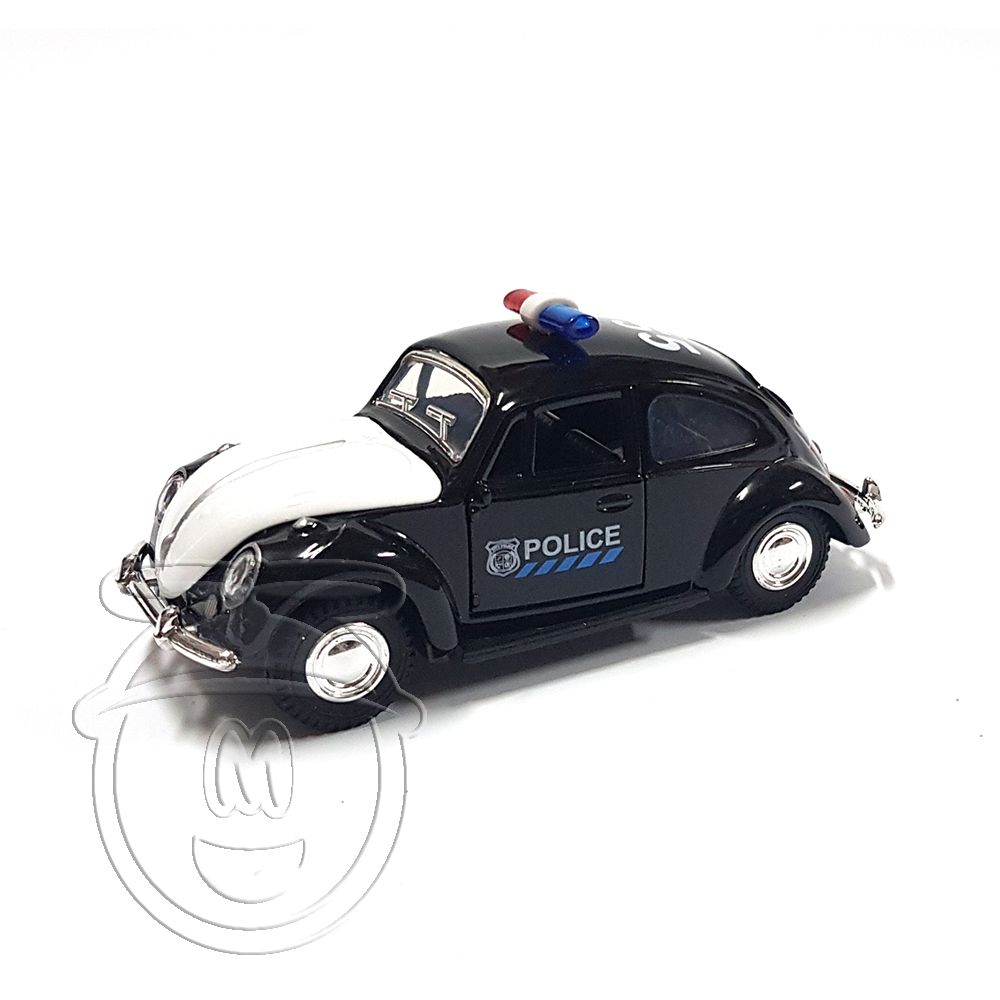 Toy, Метална кола Old VW Volkswagen Beetle, police car