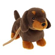 Плюшена играчка, Куче на каишка, Дакел, 23 см.