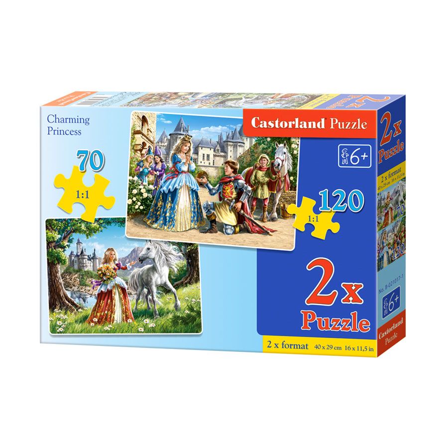 Castorland, Очарователна принцеса, два пъзела от 70 и 120 части