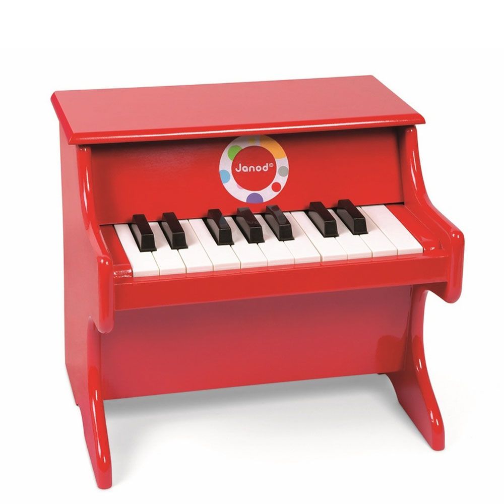 Janod, Дървено пиано, червено