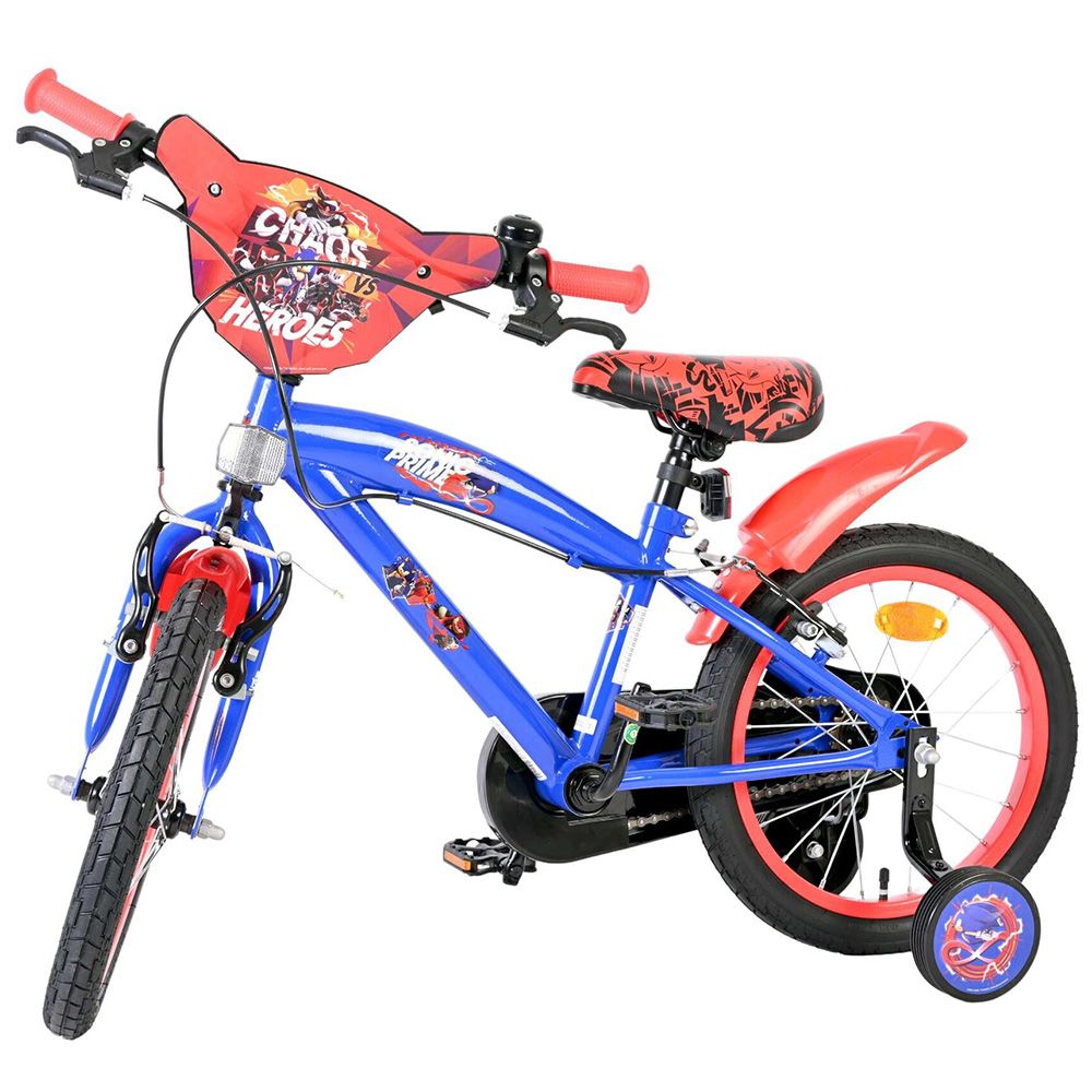 Детски велосипед с помощни колела, Sonic, 16 инча