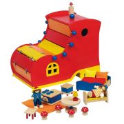 Дървена къща, Обувка с обзавеждане