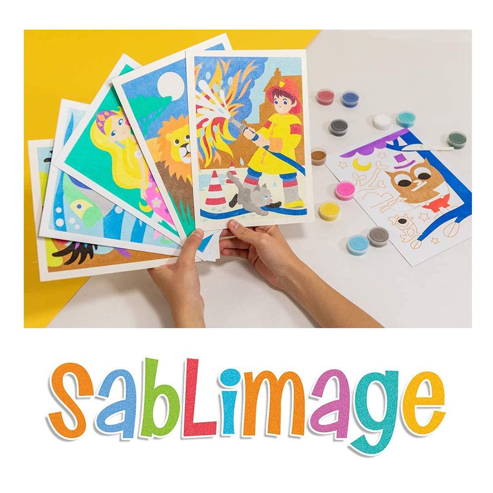 Kомплект за рисуване с цветен пясък, Ферма