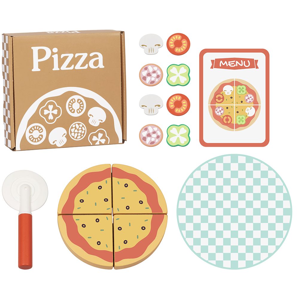 Дървен комплект за игра, Направи си пица