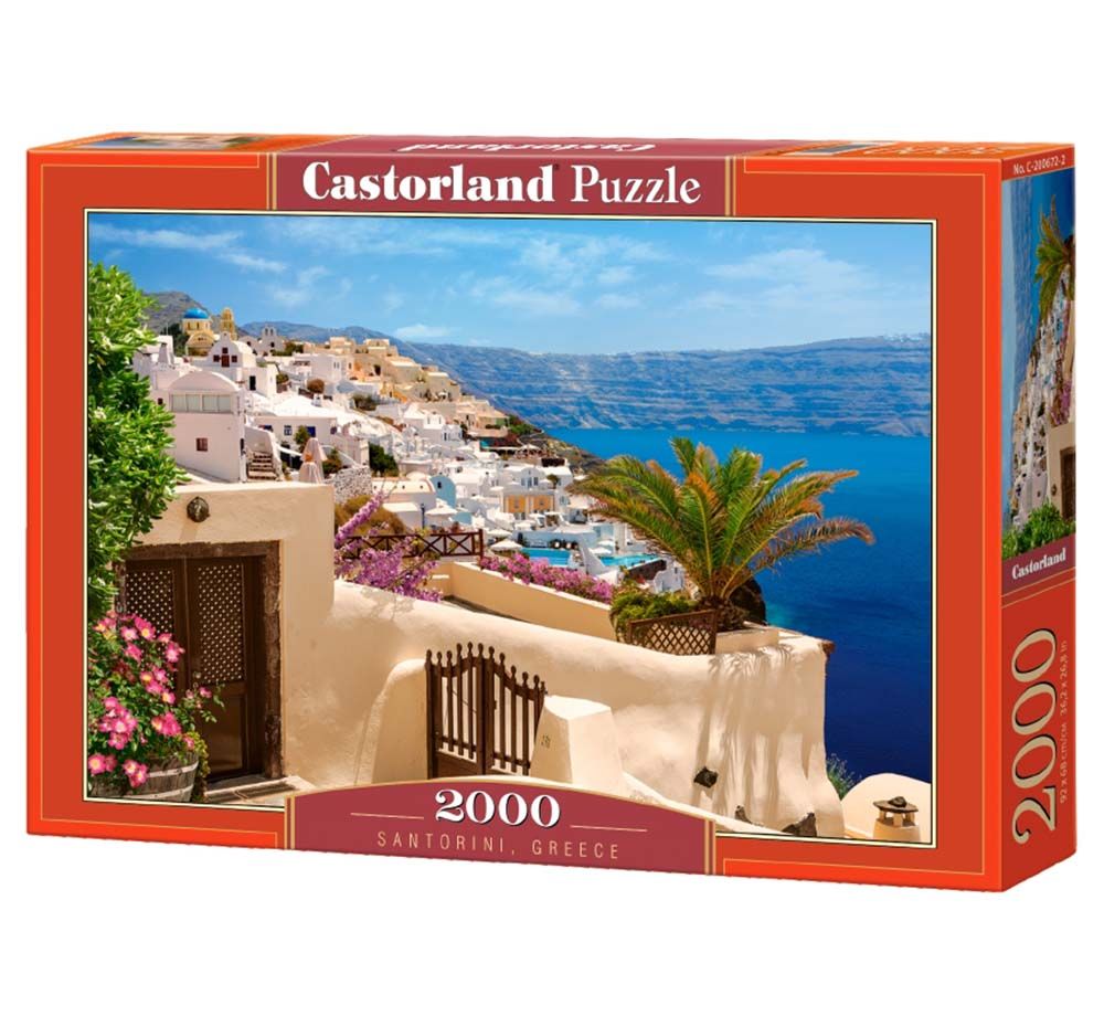 Castorland, Санторини, Гърция, пъзел 2000 части