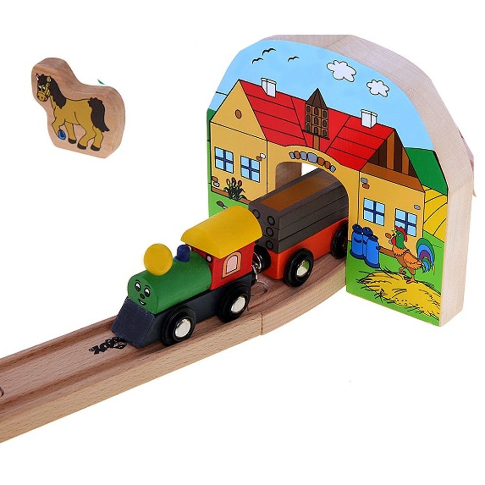 Дървено влакче с релси, Веселото влакче, 45 части