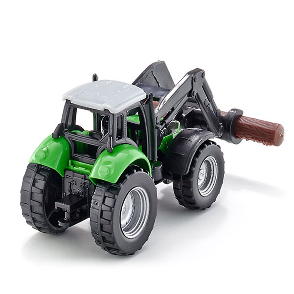 Трактор Deutz, с преден товарач за дърва