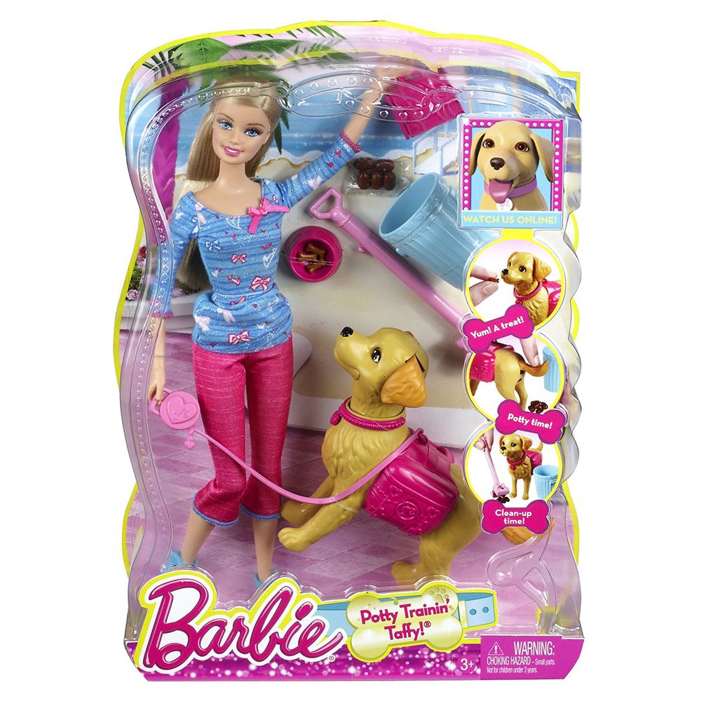 Barbie  Кукла Барби с кученце Тафи