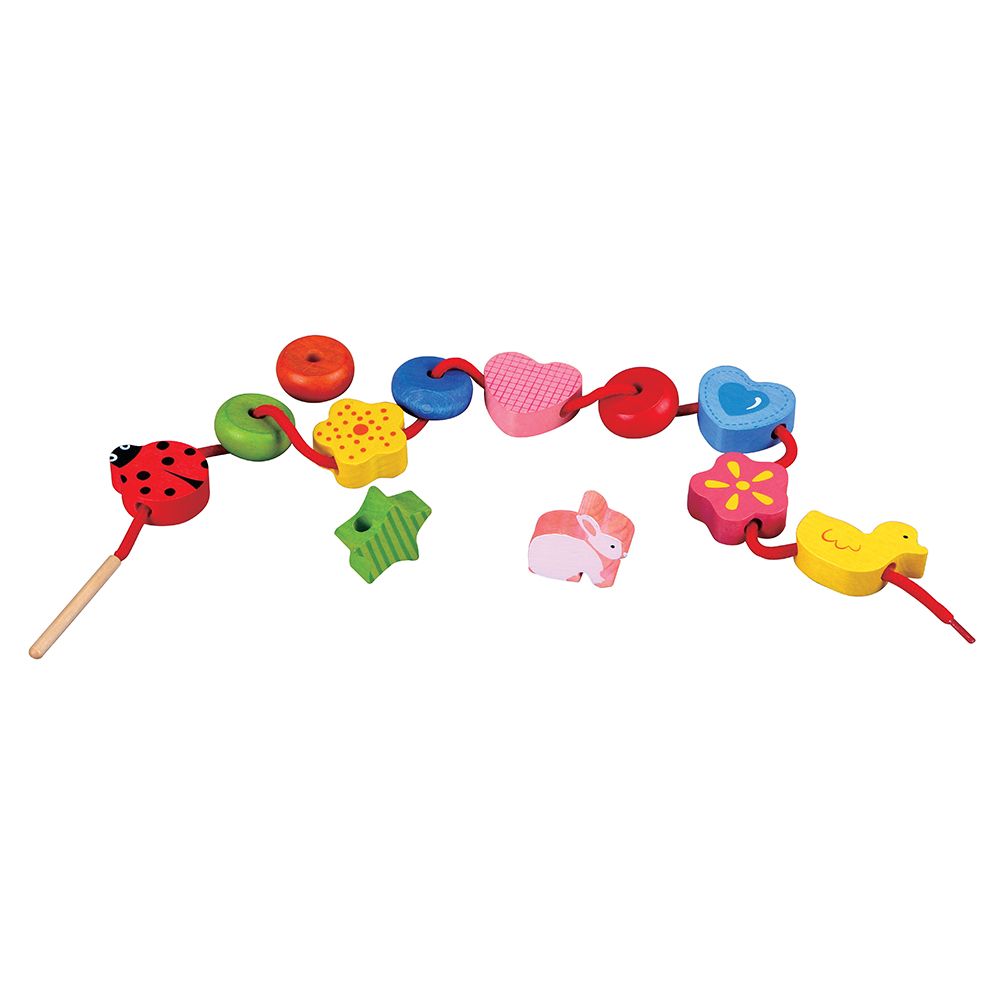 Дървени фигури за нанизване, Градина